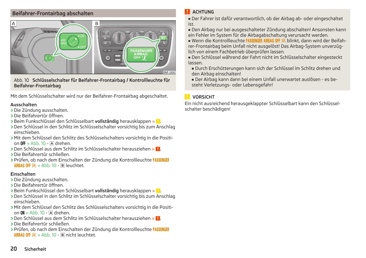 2012-2016 Skoda Citigo Bedienungsanleitung | Deutsch