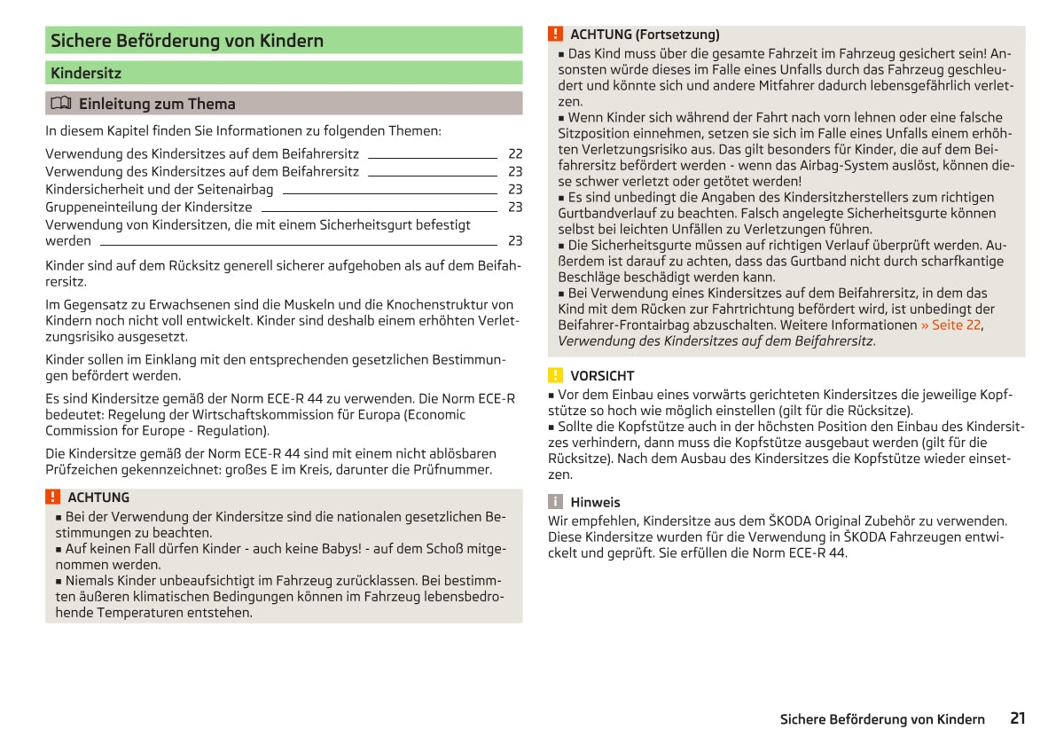 2012-2016 Skoda Citigo Bedienungsanleitung | Deutsch