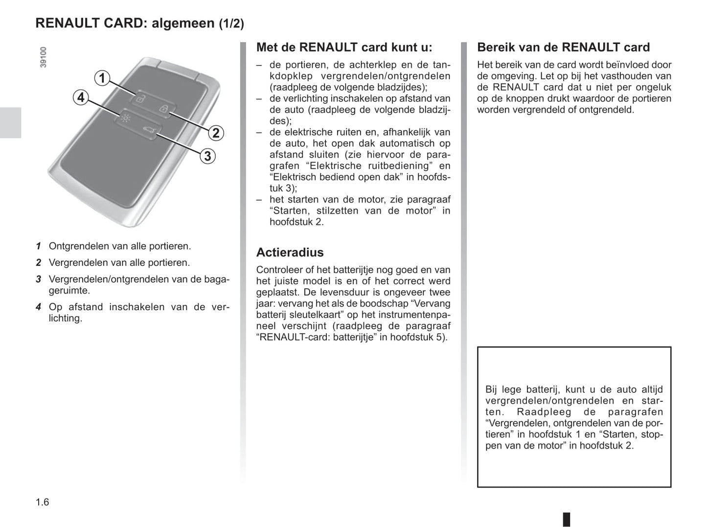 2016-2017 Renault Mégane Owner's Manual | Dutch