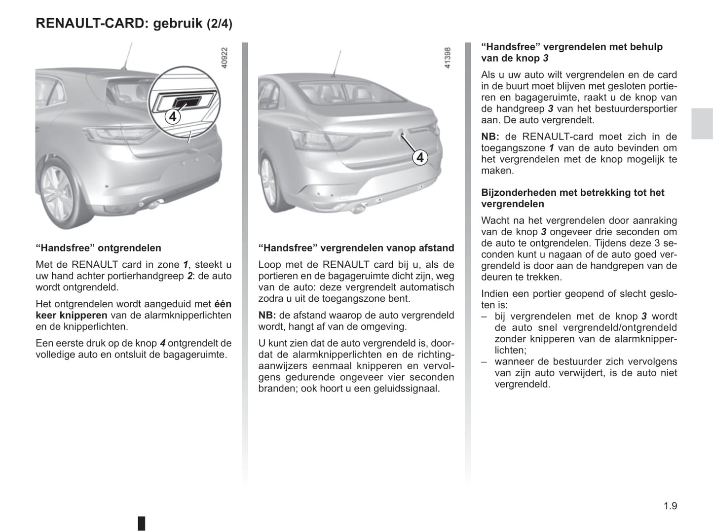 2016-2017 Renault Mégane Owner's Manual | Dutch