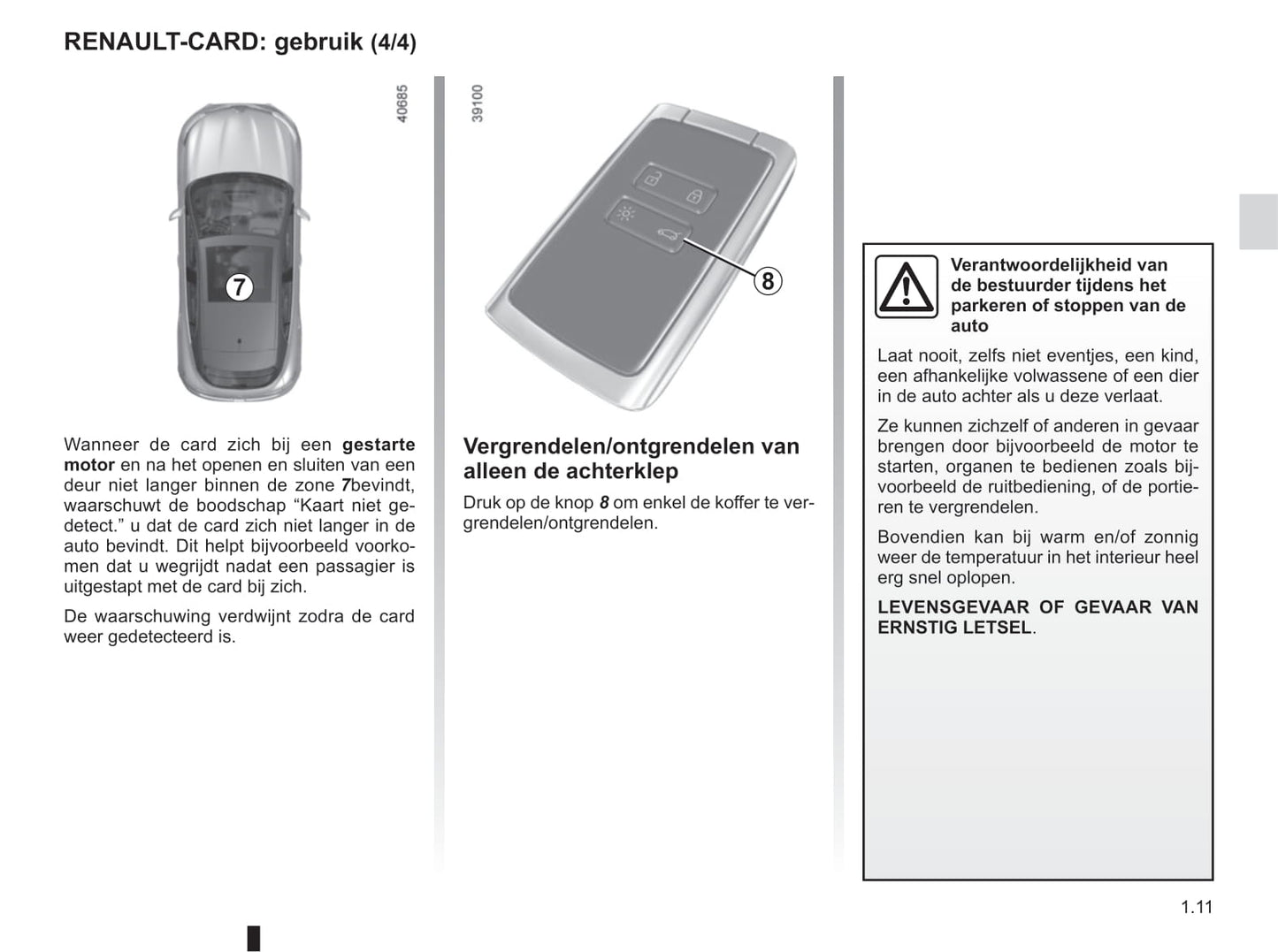 2016-2017 Renault Mégane Owner's Manual | Dutch