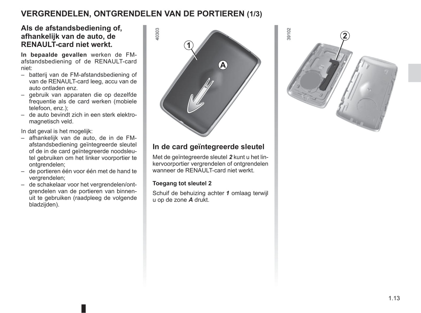 2016-2017 Renault Mégane Owner's Manual | Dutch