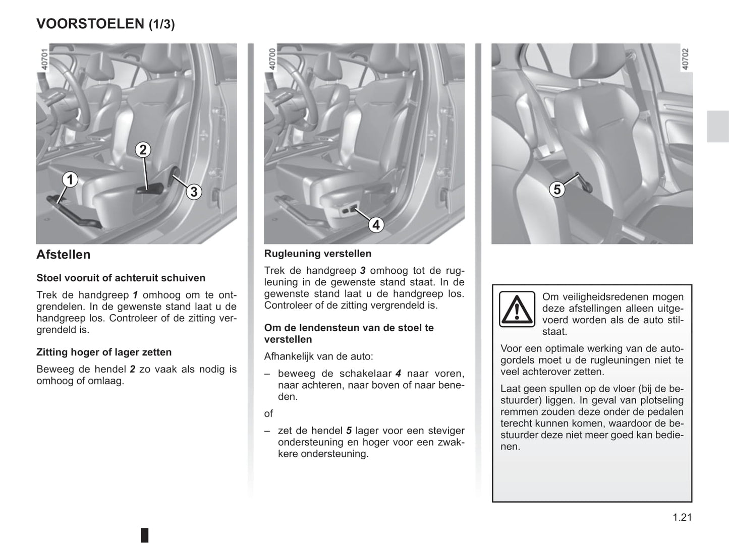 2016-2017 Renault Mégane Owner's Manual | Dutch