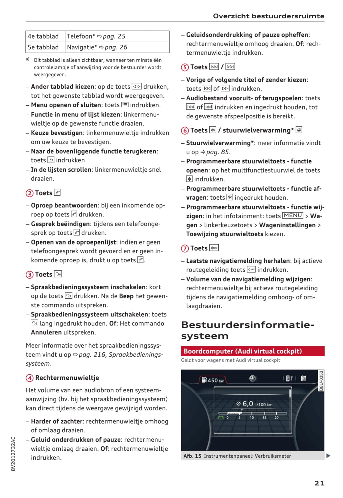 2016-2017 Audi A3/A3 Cabriolet/A3 Limousine/A3 Sportback/A3 Sportback e-tron/A3 Sportback g-tron/S3/S3 Cabriolet/S3 Limousine/S3 Sportback Owner's Manual | Dutch