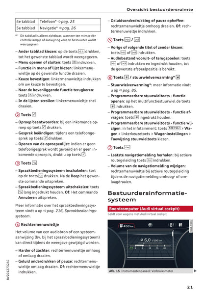 2016-2017 Audi A3/A3 Cabriolet/A3 Limousine/A3 Sportback/A3 Sportback e-tron/A3 Sportback g-tron/S3/S3 Cabriolet/S3 Limousine/S3 Sportback Owner's Manual | Dutch