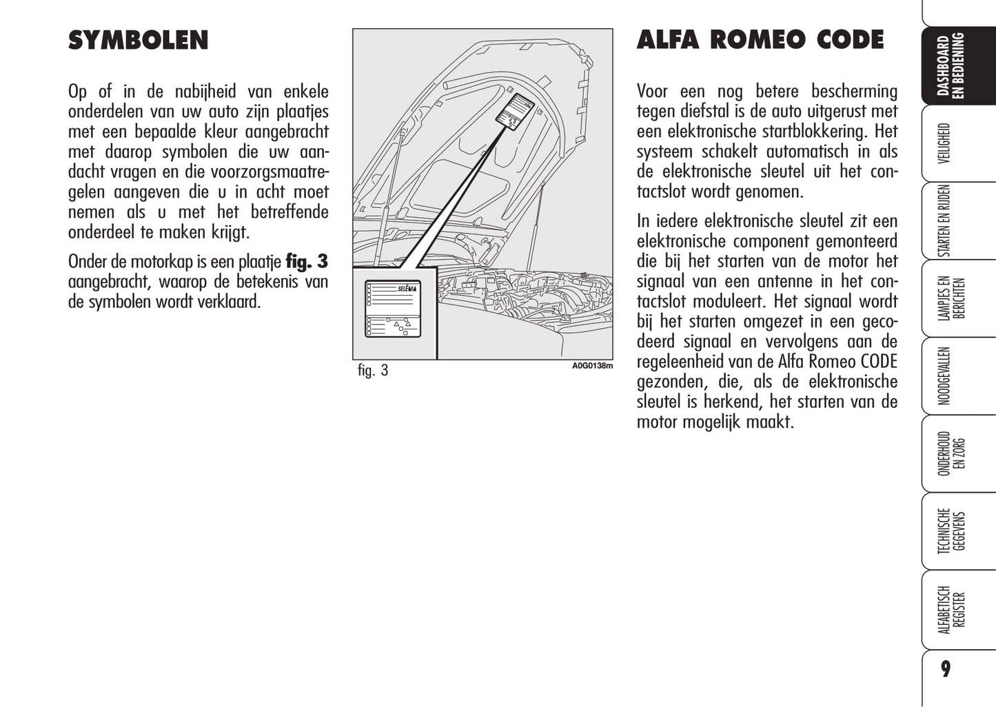 2006-2008 Alfa Romeo Spider Owner's Manual | Dutch