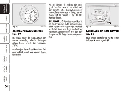 2006-2008 Alfa Romeo Spider Owner's Manual | Dutch