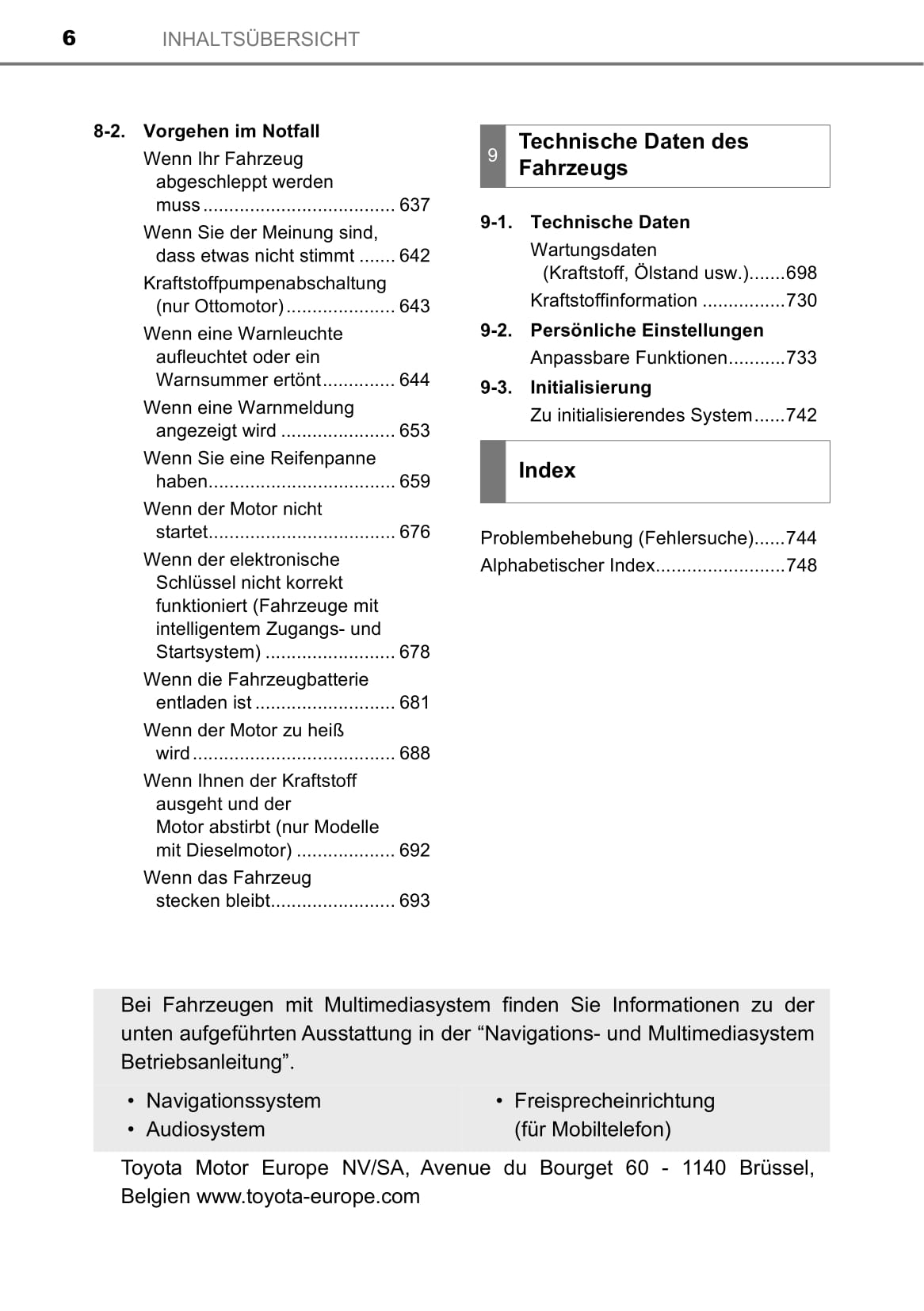 2019-2020 Toyota Hilux Owner's Manual | German