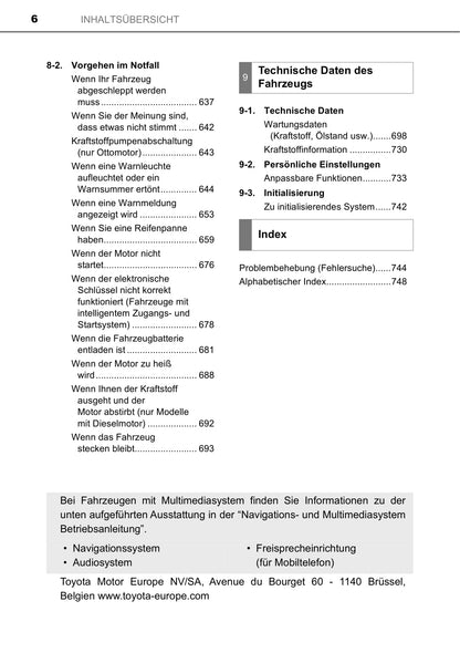 2019-2020 Toyota Hilux Owner's Manual | German