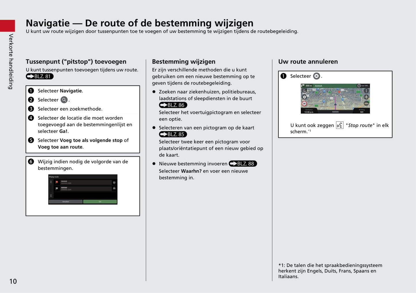 Honda e Navigatie Handleiding 2020 - 2023