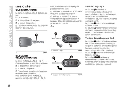 2017-2018 Fiat Doblò Bedienungsanleitung | Französisch