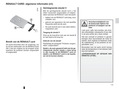 2016-2017 Renault Clio Owner's Manual | Dutch