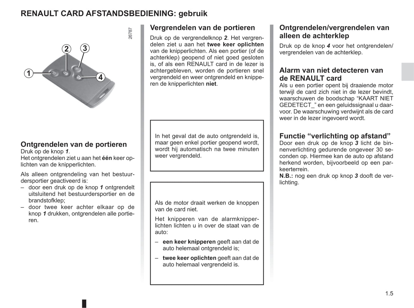 2016-2017 Renault Clio Owner's Manual | Dutch