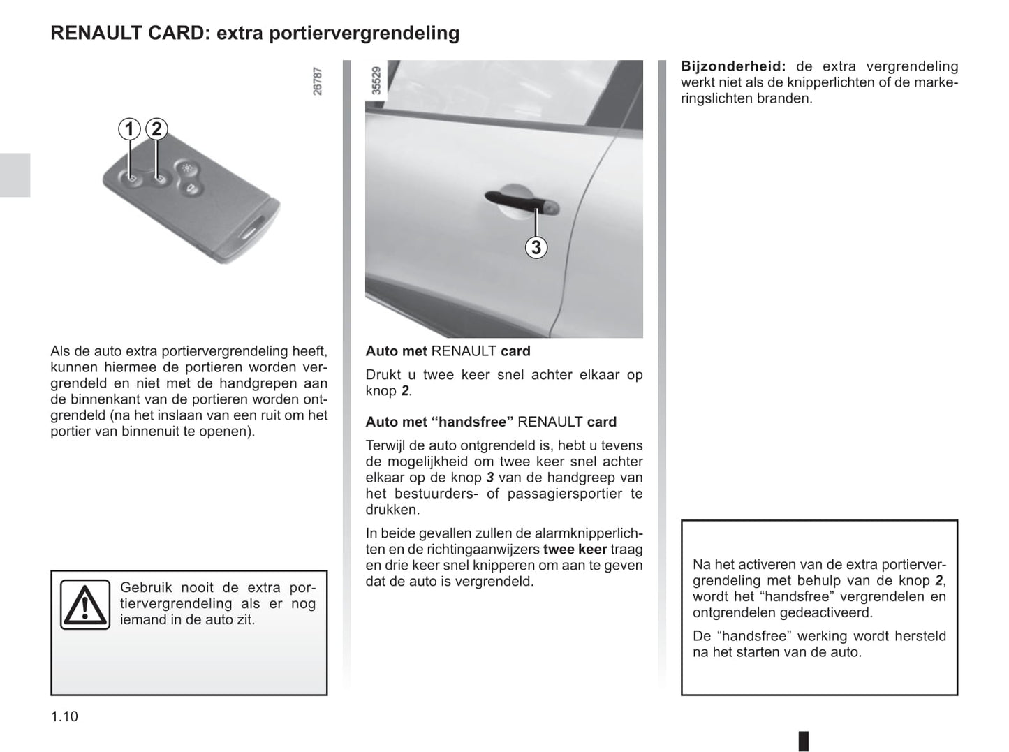 2016-2017 Renault Clio Owner's Manual | Dutch