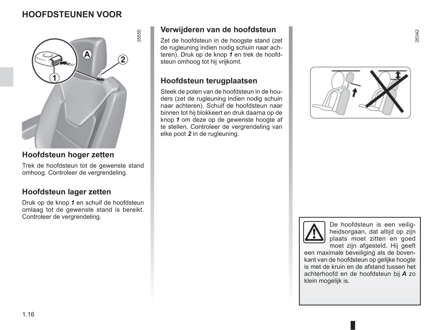 2016-2017 Renault Clio Owner's Manual | Dutch