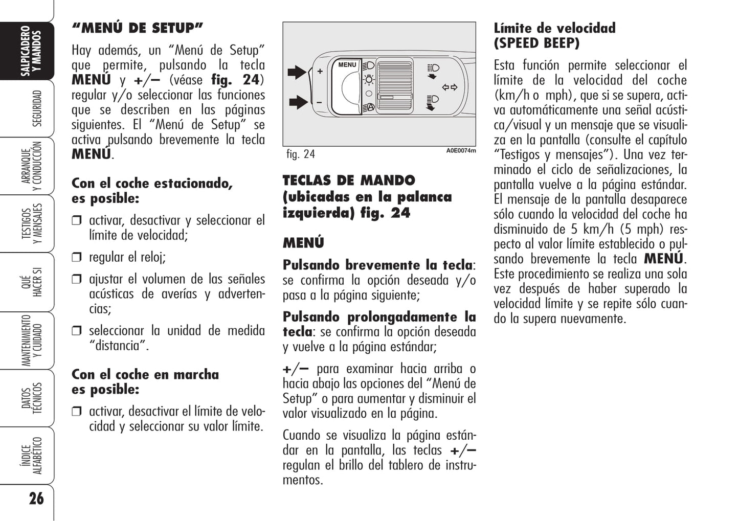 2005-2008 Alfa Romeo 159 Manuel du propriétaire | Espagnol