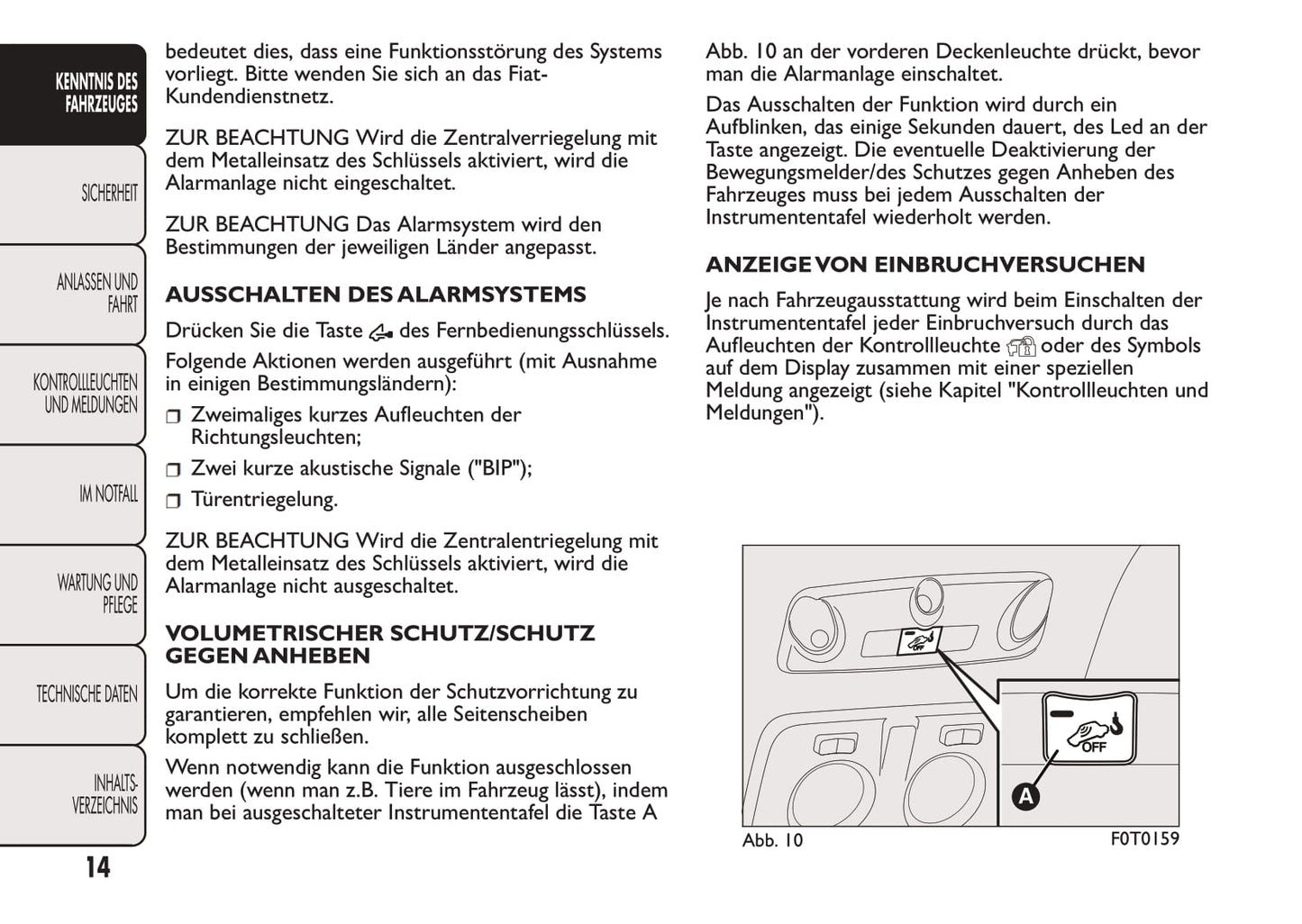 2008-2016 Fiat Fiorino Manuel du propriétaire | Allemand