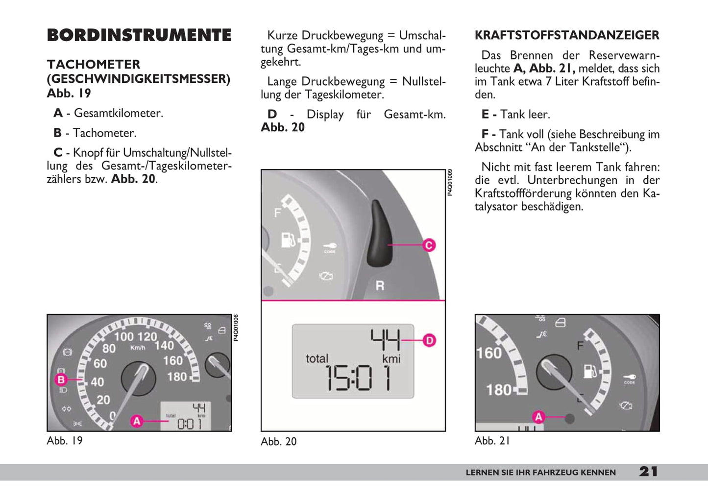 2007-2008 Fiat 600 Owner's Manual | German