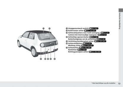 2020-2021 Honda e Bedienungsanleitung | Niederländisch