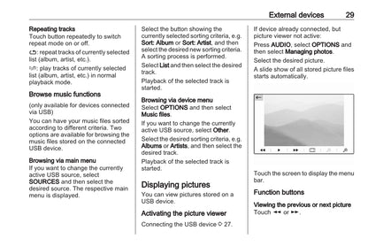 Opel Grandland X Owner's Infotainment Manual 2017 - 2021