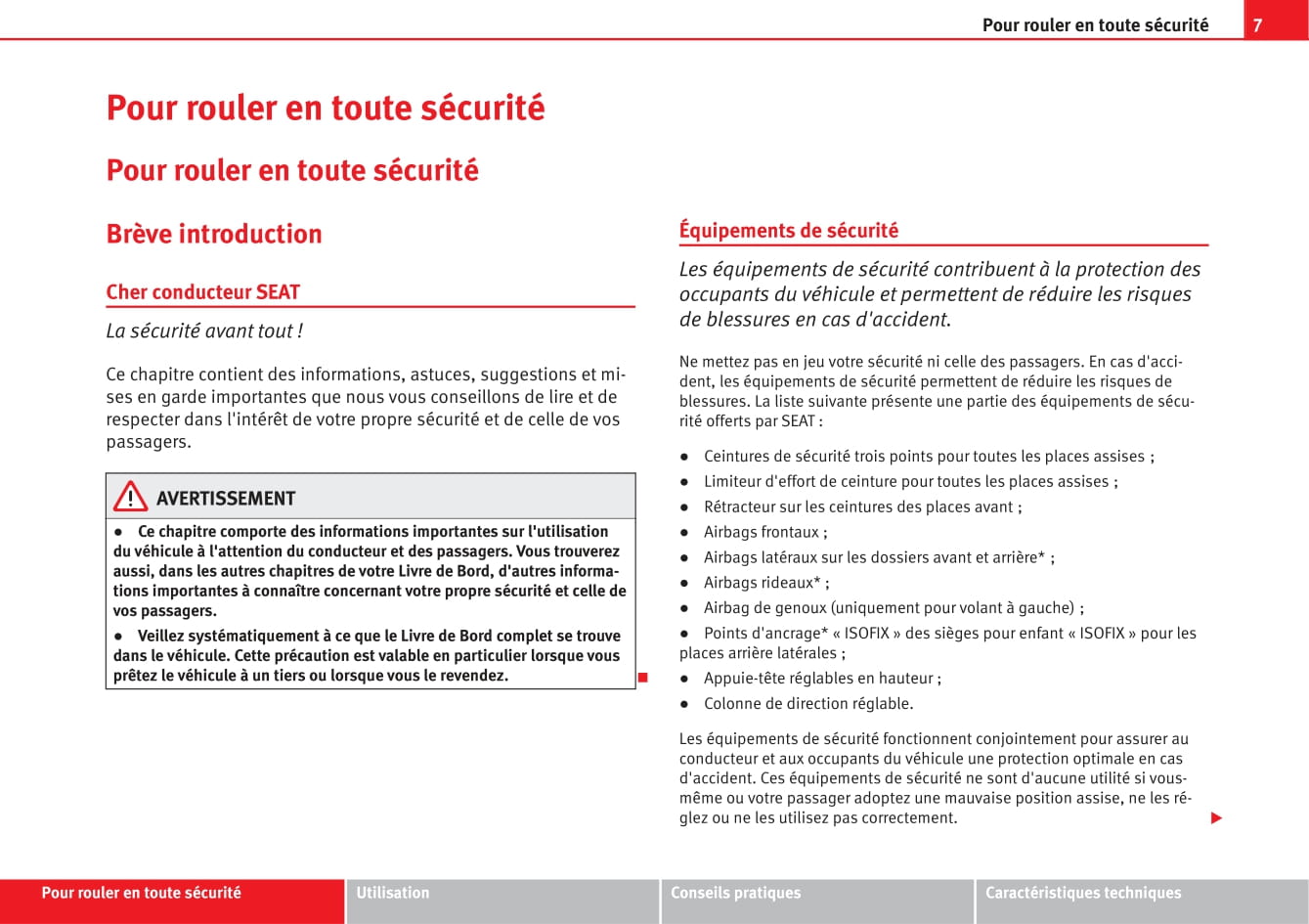 2013-2014 Seat Exeo Owner's Manual | French