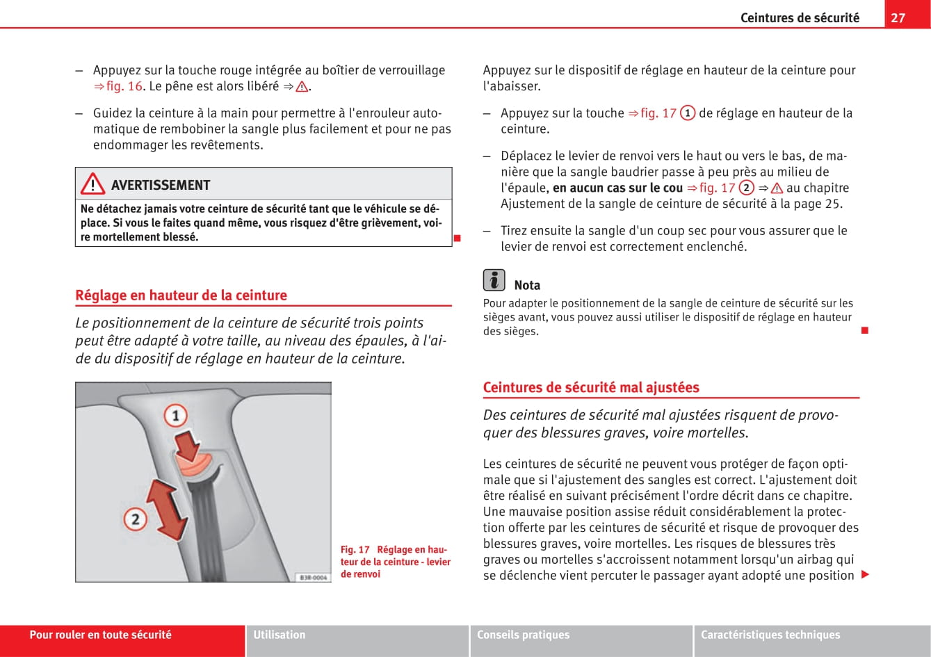 2013-2014 Seat Exeo Owner's Manual | French