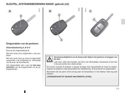 2016-2017 Renault Kangoo Owner's Manual | Dutch