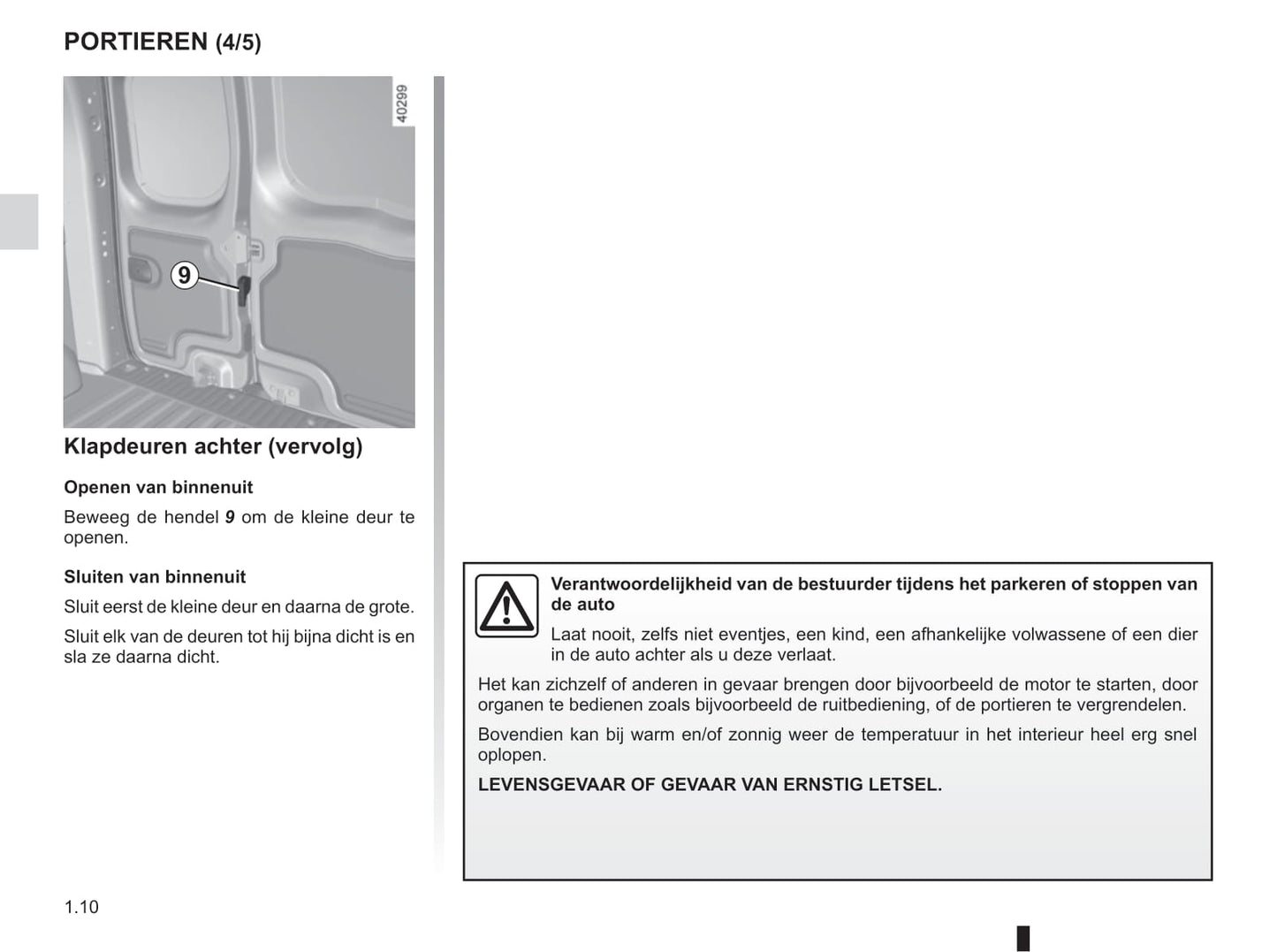 2016-2017 Renault Kangoo Owner's Manual | Dutch