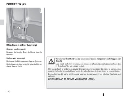 2016-2017 Renault Kangoo Owner's Manual | Dutch