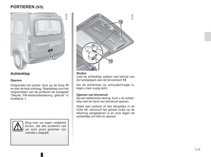 2016-2017 Renault Kangoo Owner's Manual | Dutch