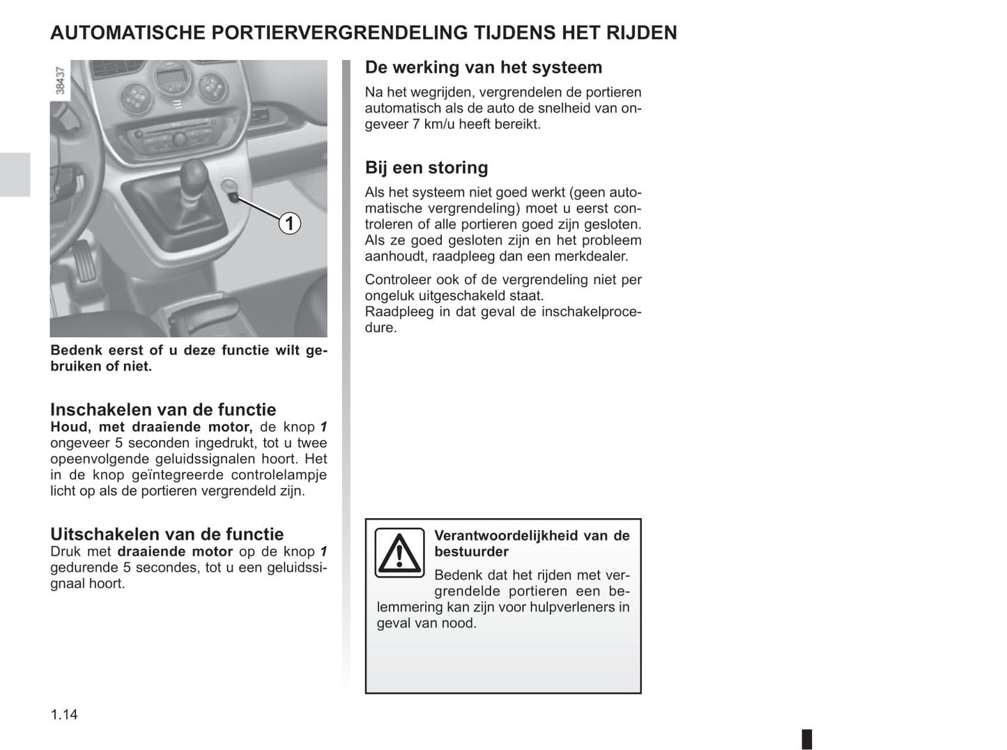 2016-2017 Renault Kangoo Owner's Manual | Dutch