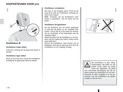 2016-2017 Renault Kangoo Owner's Manual | Dutch