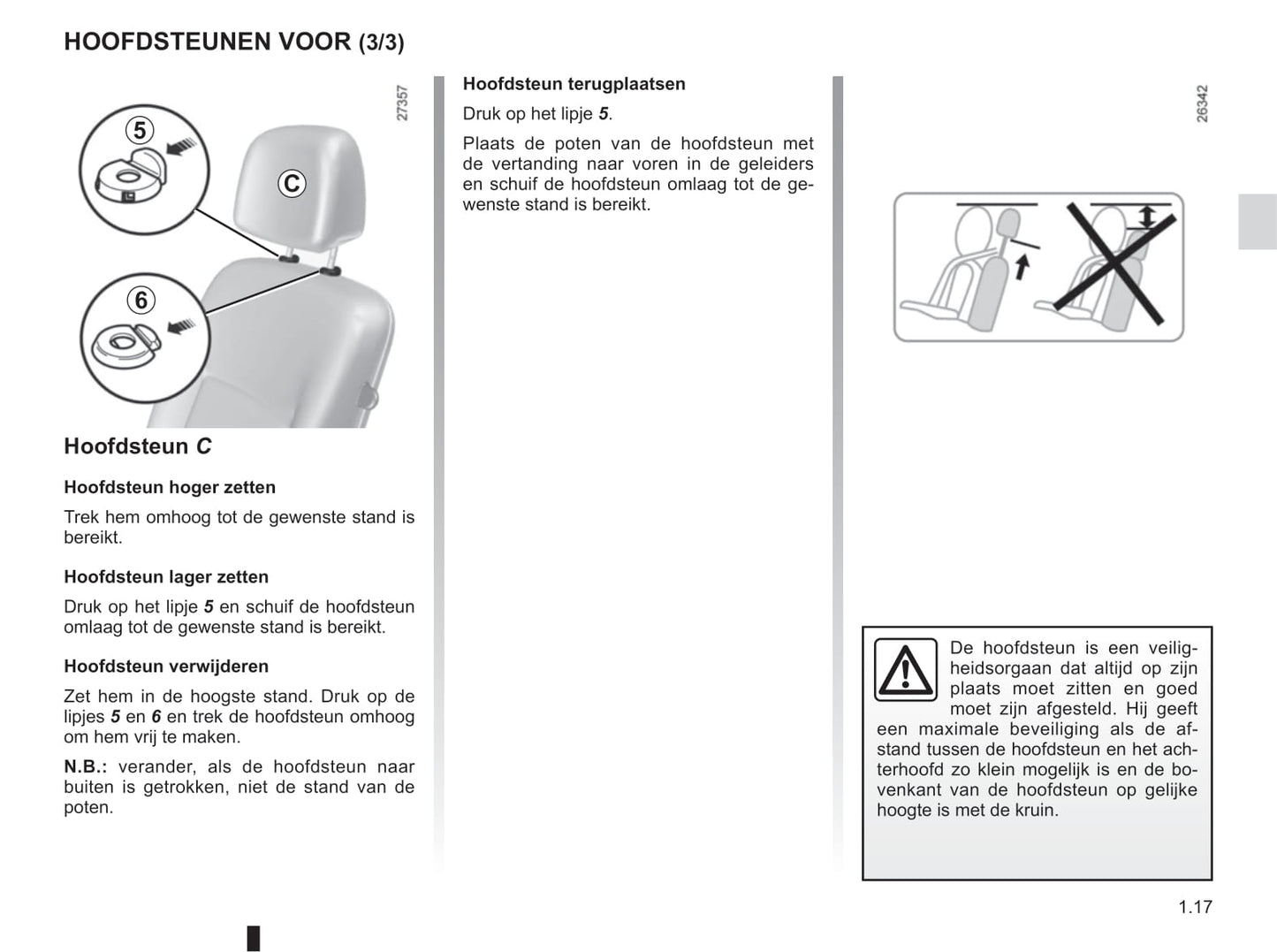 2016-2017 Renault Kangoo Owner's Manual | Dutch