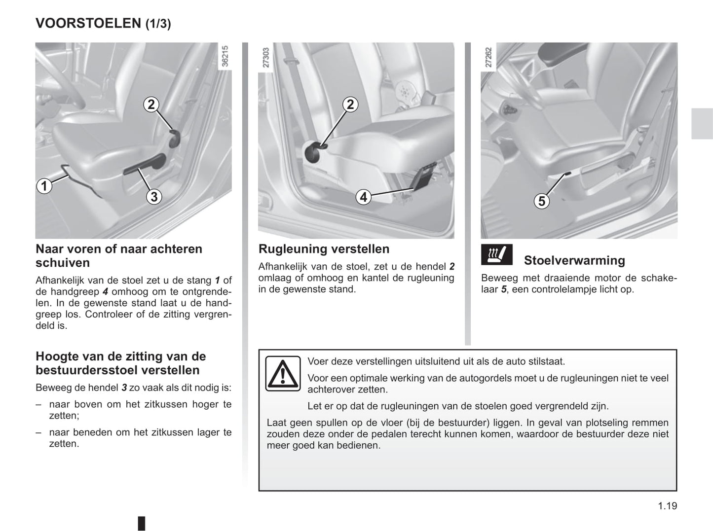 2016-2017 Renault Kangoo Owner's Manual | Dutch