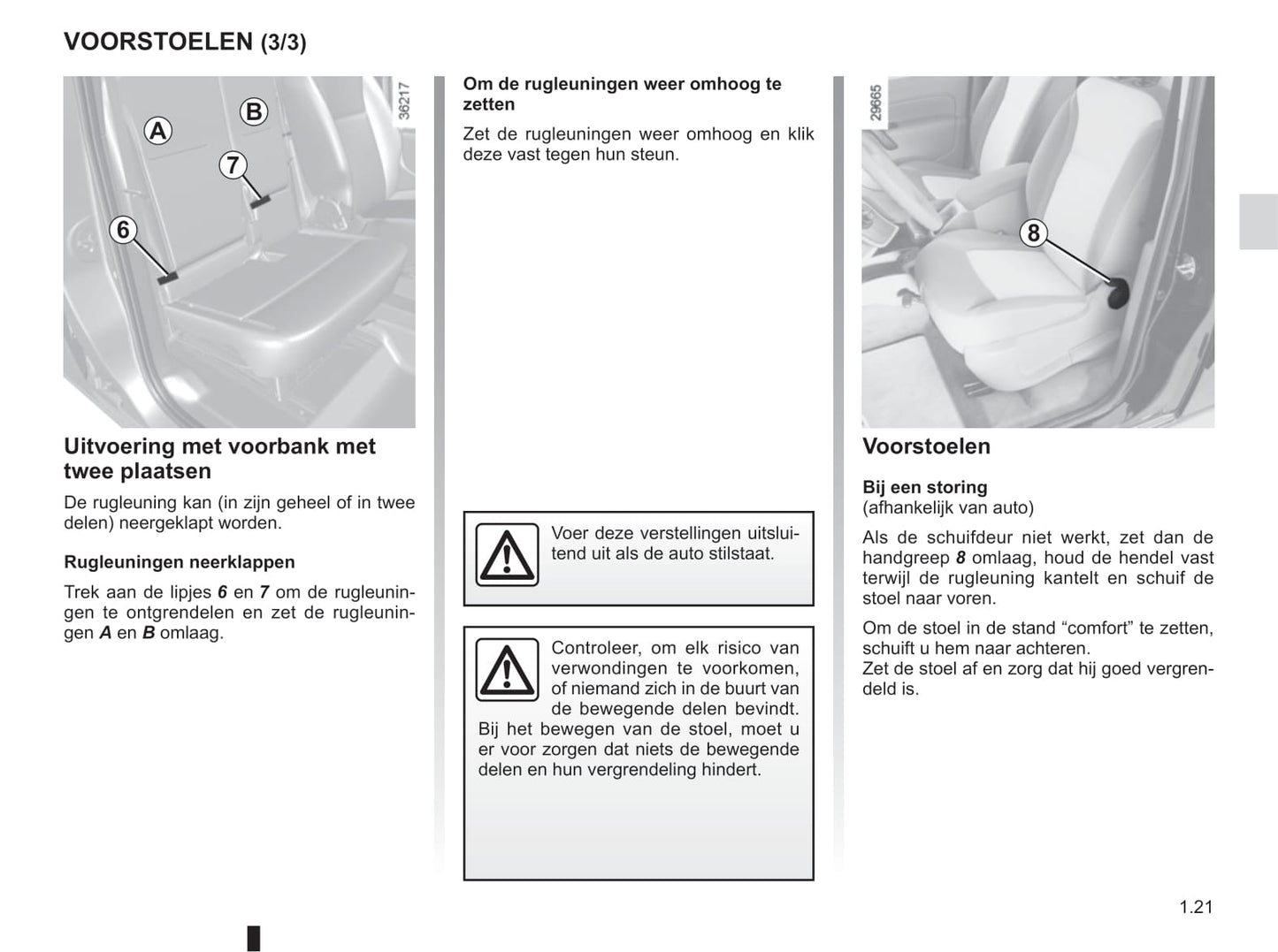 2016-2017 Renault Kangoo Owner's Manual | Dutch