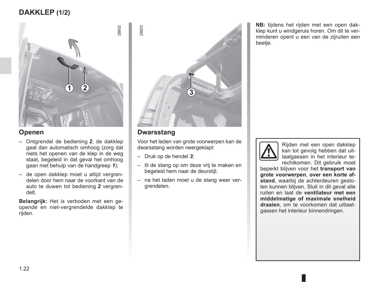 2016-2017 Renault Kangoo Owner's Manual | Dutch