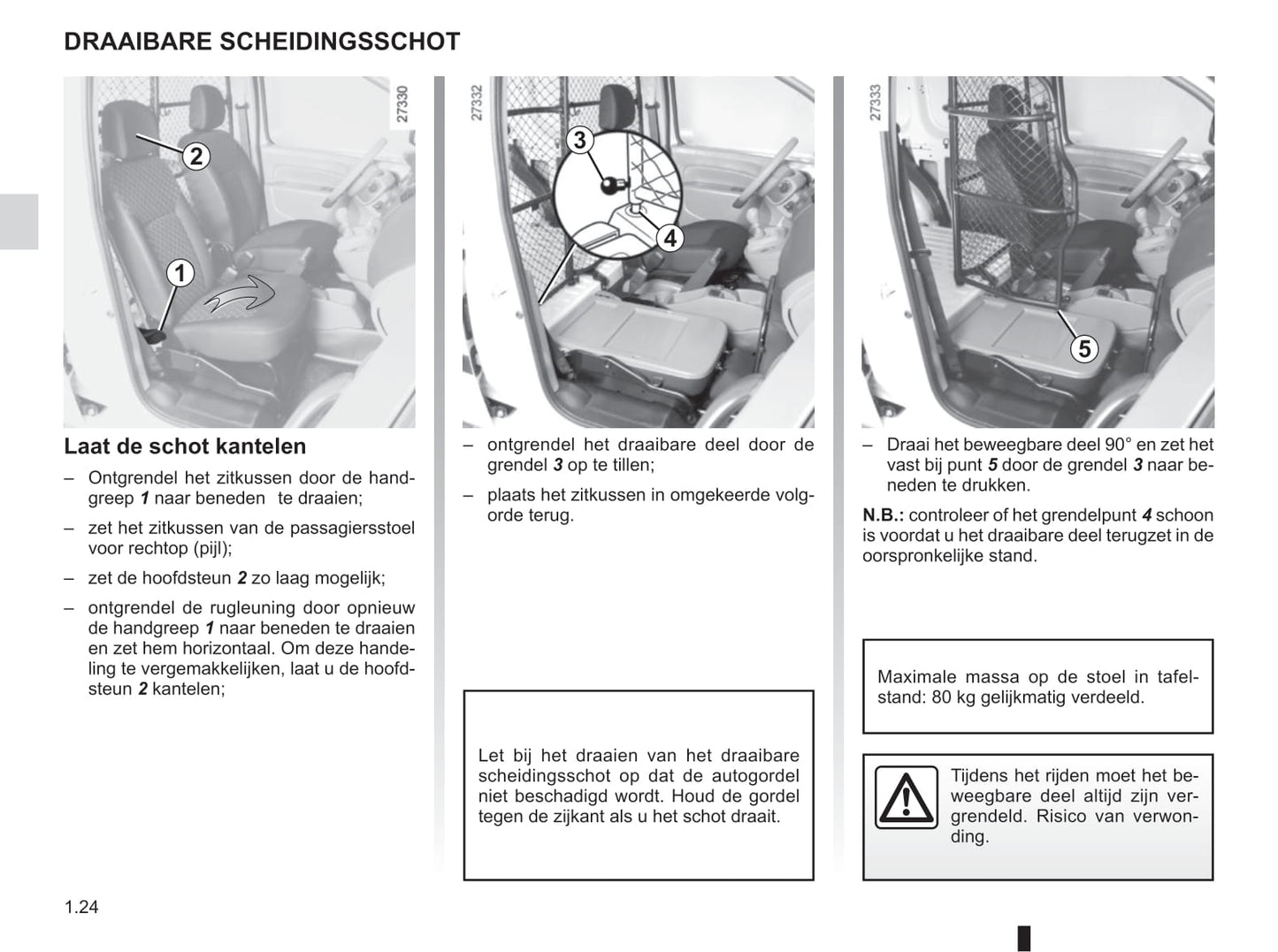 2016-2017 Renault Kangoo Owner's Manual | Dutch