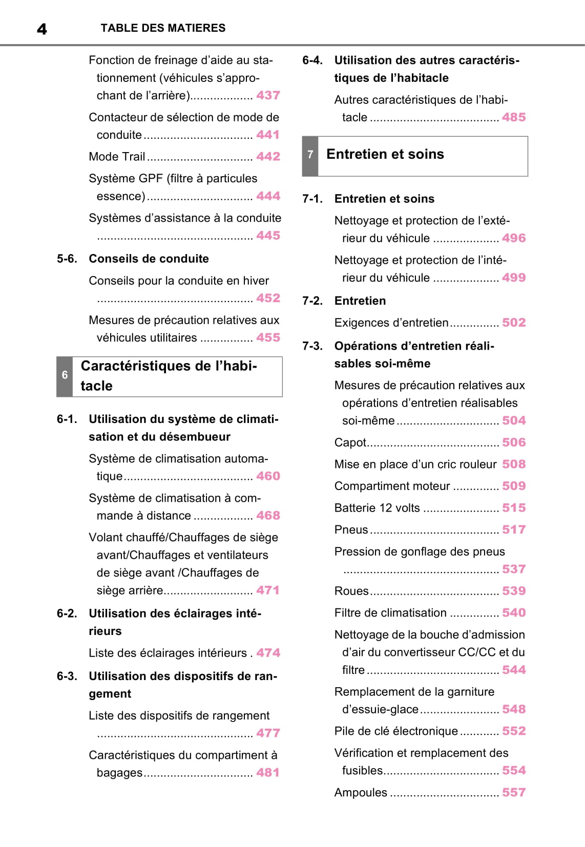 2020-2021 Toyota RAV4 Plug-in Hybrid Owner's Manual | French