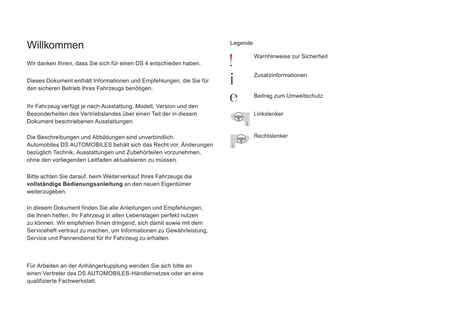 2017-2018 DS Automobiles DS 4 Gebruikershandleiding | Duits