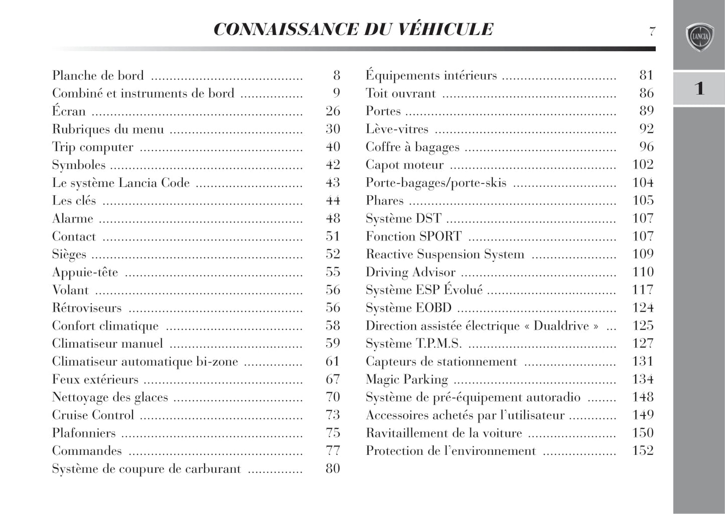 2011-2015 Lancia Delta Bedienungsanleitung | Französisch