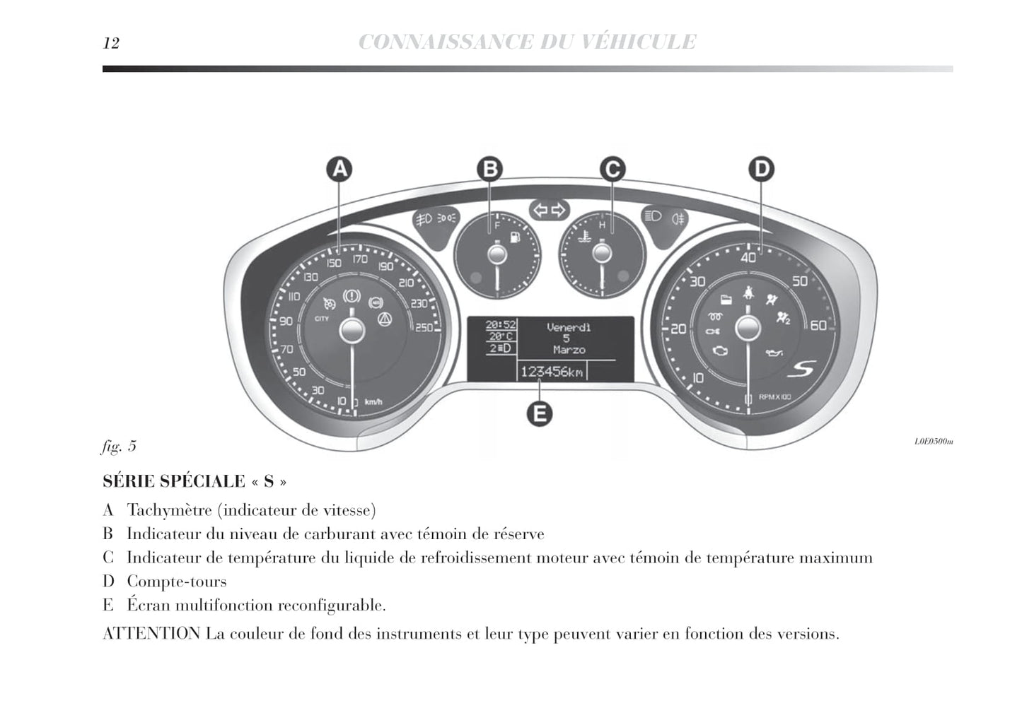 2011-2015 Lancia Delta Bedienungsanleitung | Französisch