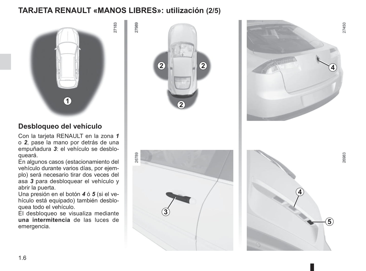 2014-2015 Renault Laguna/Laguna Coupé Owner's Manual | Spanish