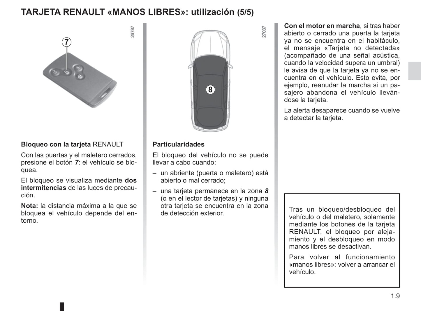 2014-2015 Renault Laguna/Laguna Coupé Owner's Manual | Spanish