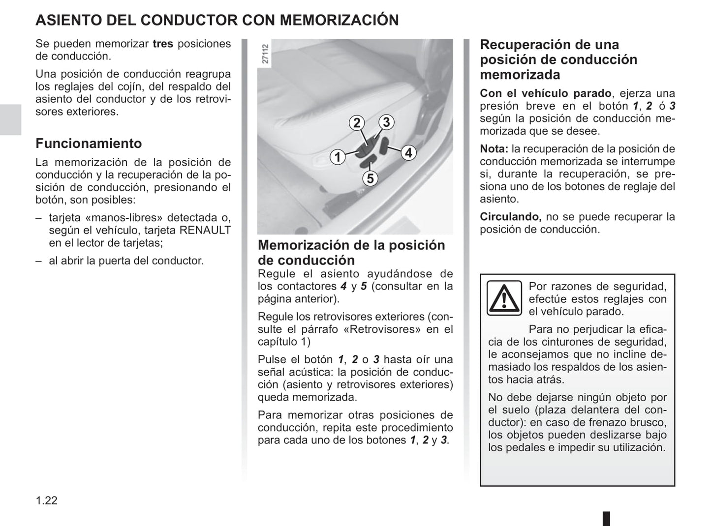 2014-2015 Renault Laguna/Laguna Coupé Owner's Manual | Spanish