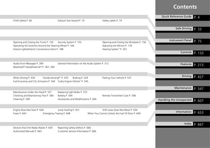 2019 Honda Civic Sedan Gasoline Owner's Manual | English