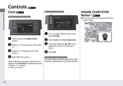 2019 Honda Civic Sedan Gasoline Owner's Manual | English