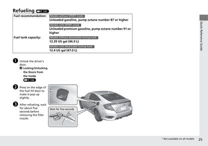 2019 Honda Civic Sedan Gasoline Owner's Manual | English