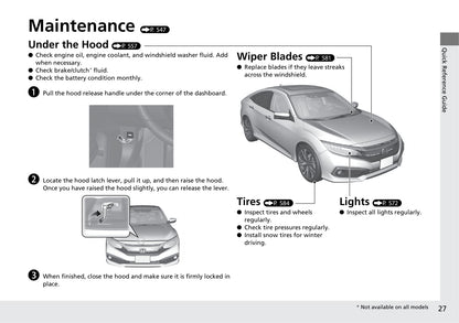 2019 Honda Civic Sedan Gasoline Owner's Manual | English