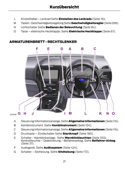 2021-2023 Ford Galaxy / S-max Manuel du propriétaire | Allemand