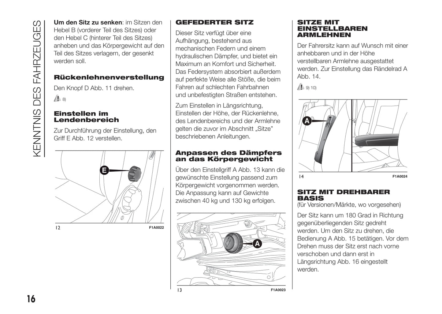 2015-2016 Fiat Ducato Owner's Manual | German